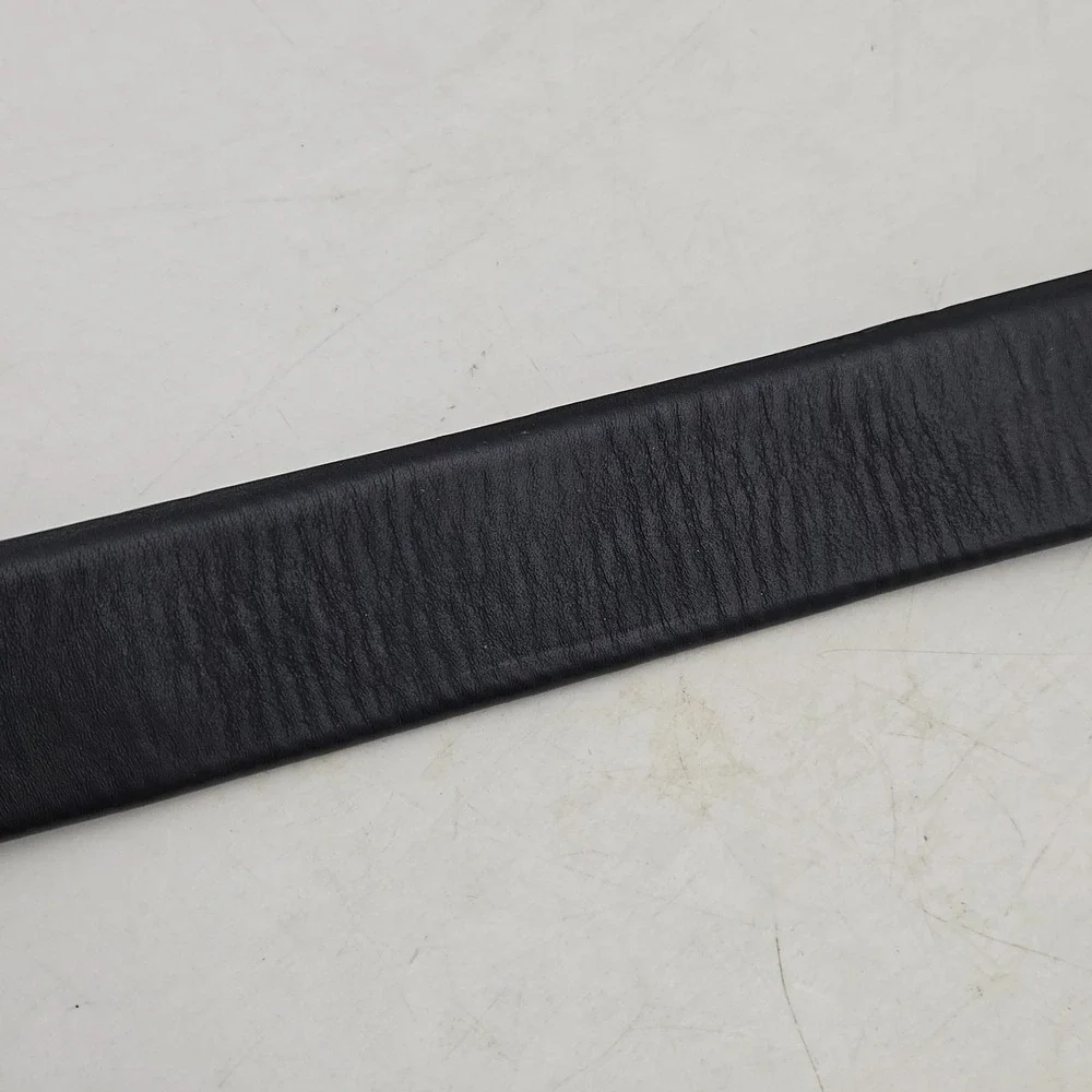 Apt. 9 Belt Black Syn Leather Mens 34-36 Gunmetal Nickel Buckle New